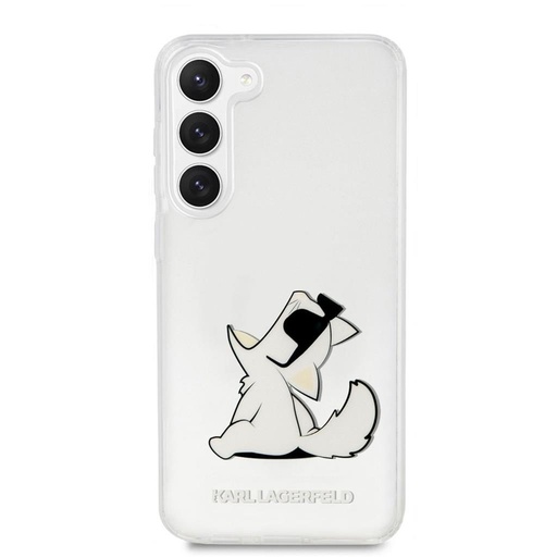 Samsung Galaxy S23+ Karl Lagerfeld PC/TPU Choupette Eat husă (Transparent) – KLHCS23MCFNRC