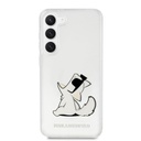 Samsung Galaxy S23 Karl Lagerfeld PC/TPU Choupette Eat tok (Átlátszó) – KLHCS23SCFNRC