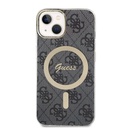 Apple iPhone 14 Guess 4G IML MagSafe tok (Fekete) - GUHMP14SH4STK