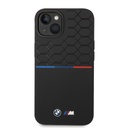 Apple iPhone 14 Plus BMW M Liquid Silicone tok – Tricolor (Fekete) - BMHCP14M22SMPK