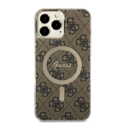 Apple iPhone 13 Pro Max Guess 4G IML MagSafe husă (Maro) - GUHMP13XH4STW