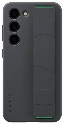 Samsung Galaxy S23 Silicone Cover husă cu cordon (Negru)