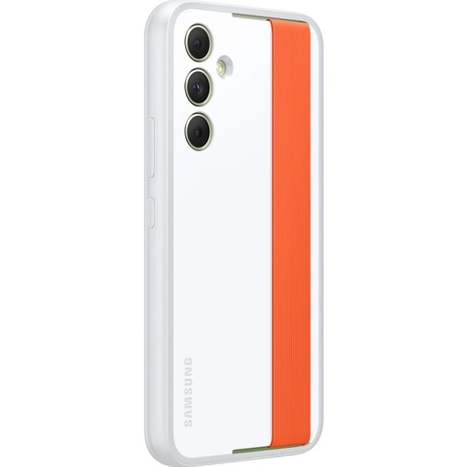 Samsung Galaxy A54 5G Slim Strap husă cu curea (Alb)