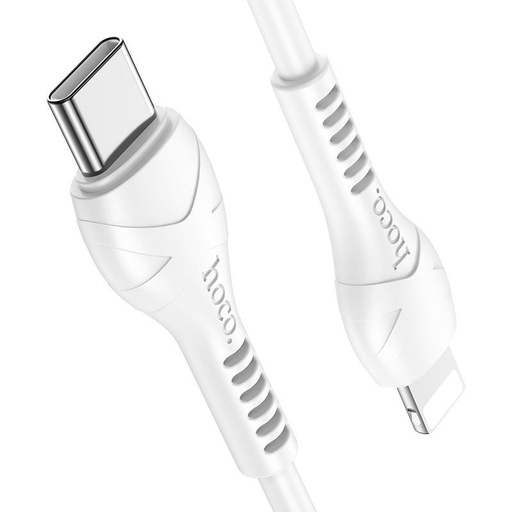 Hoco X55 lightning cablu (PD încărcător rapid), 1M, 3A, 20W, alb