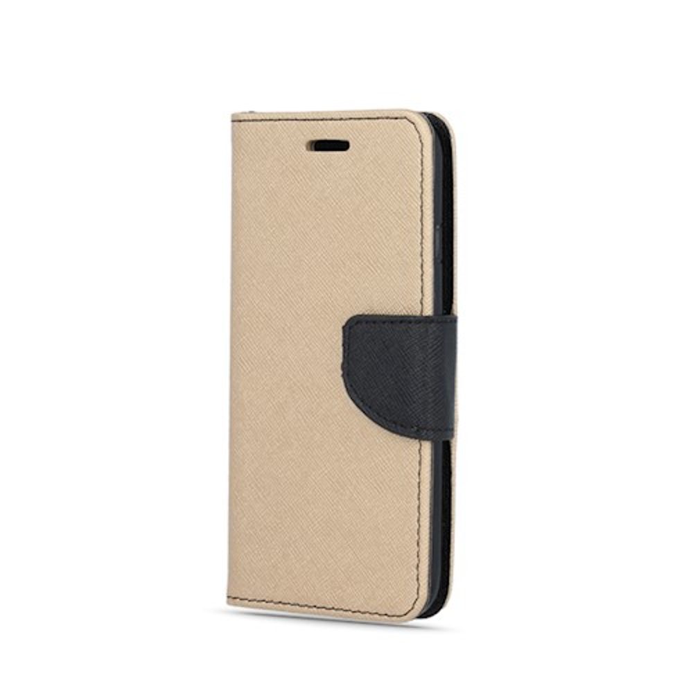 Samsung Galaxy A54 5G smart fancy mágneses notesz tok (Arany-Fekete)