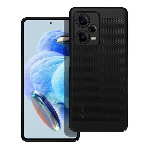 Xiaomi Redmi 12 Pro Plus 5G Breezy perforat plastic husă spate (Negru)