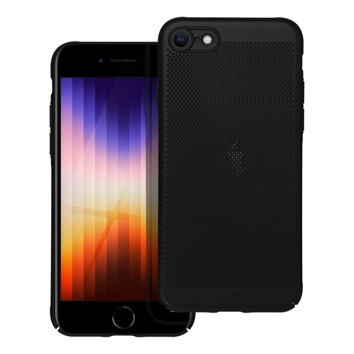 Apple iPhone 7 / iPhone 8 / iPhone 8 / iPhone SE 2020 / iPhone SE 2022 Breezy perforat plastic husă spate (Negru)