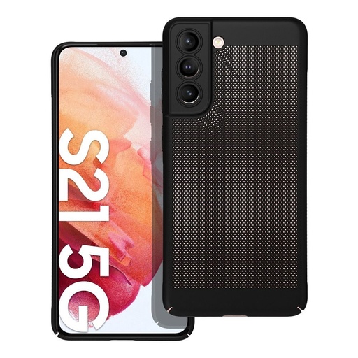 Samsung Galaxy S21 FE Breezy perforat plastic husă spate (Negru)