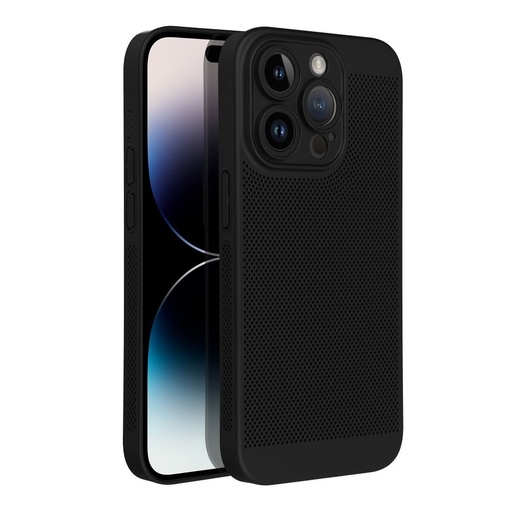 Samsung Galaxy S23 5G Breezy perforat plastic husă spate (Negru)