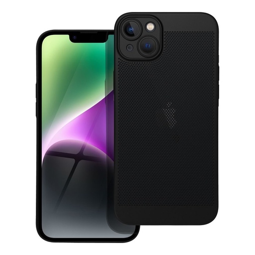 Apple iPhone 14 Plus Breezy perforat plastic husă spate (Negru)