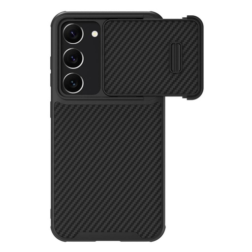 Samsung Galaxy S23 5G Nillkin Synthetic S carbon cu model rigid husă spate (Negru)