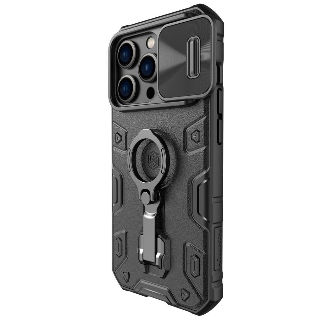 Apple iPhone 14 Pro Nillkin CamShield Armor Pro hátlap tok (Fekete)
