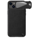 Apple iPhone 14 Nillkin CamShield Leather S hátlap tok (Fekete)