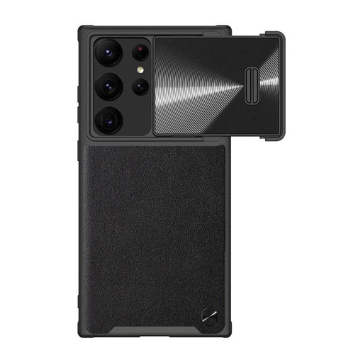 Samsung Galaxy S23 Ultra Nillkin CamShield Leather S husă spate (Negru)