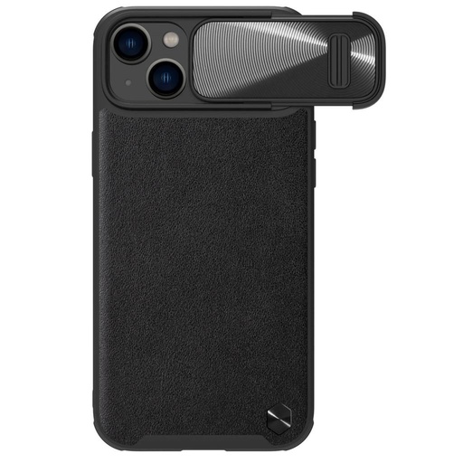 Apple iPhone 14 Nillkin CamShield Leather S MagSafe husă spate (Negru)