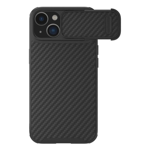 Apple iPhone 14 Plus Nillkin Synthetic S magsafe carbon cu model rigid husă spate (Negru)