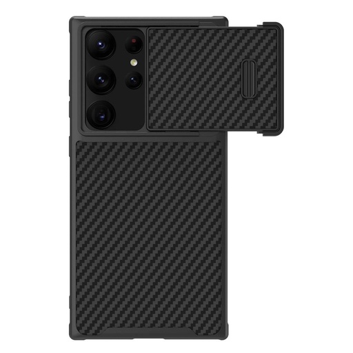 Samsung Galaxy S23 Ultra Nillkin Synthetic S carbon cu model rigid husă spate (Negru)