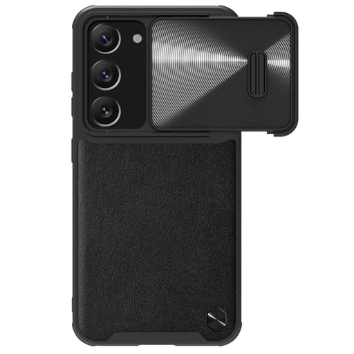 Samsung Galaxy S23 5G Nillkin CamShield Leather S husă spate (negru)