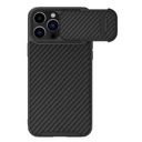 Apple iPhone 14 Pro Nillkin Synthetic S magsafe karbon mintás kemény hátlap tok (Fekete)