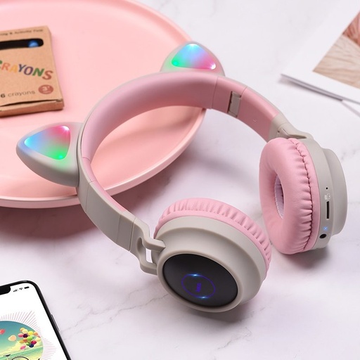 Hoco W27 fără fir căști, BT V5.0, 300mAh baterie, pink