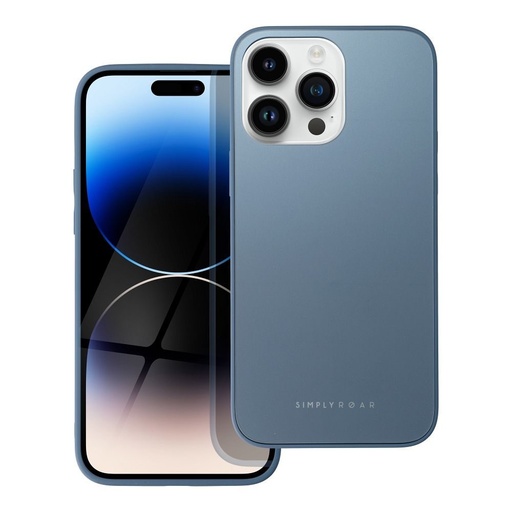 Apple iPhone 14 Pro Max Roar mat sticlă husă spate (Albastru)