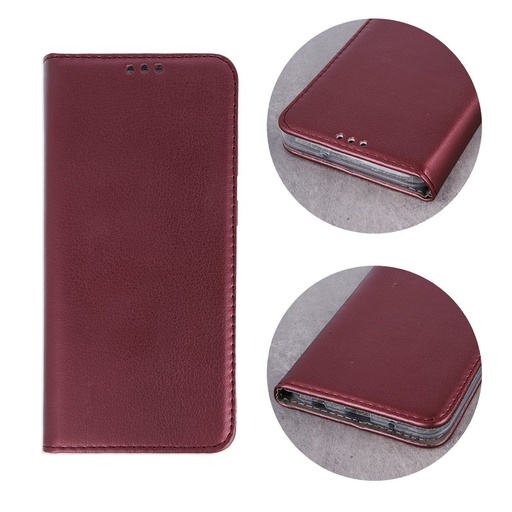 Apple iPhone 14 smart magnetic magnetic husă tip carte (Bordo)