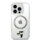 Apple iPhone 14 Pro Max Karl Lagerfeld MagSafe Compatible IML Karl and Choupette NFT tok (Átlátszó) – KLHMP14XHNKCIT