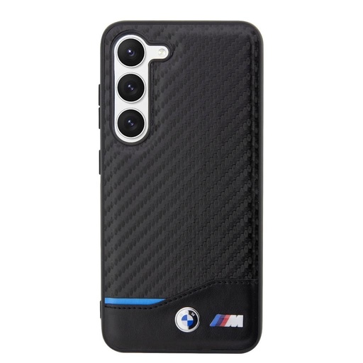 Samsung Galaxy S23 BMW M PU Carbon husă – Albastru Line (Negru) - BMHCS23S22NBCK
