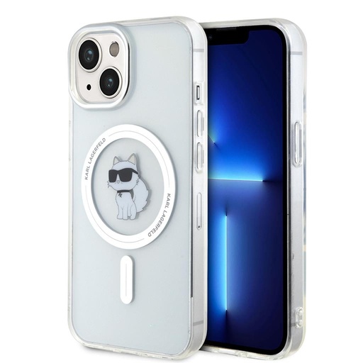 Apple iPhone 15 Karl Lagerfeld IML Iconic MagSafe husă (Transparent) – KLHMP15SHFCKNOT