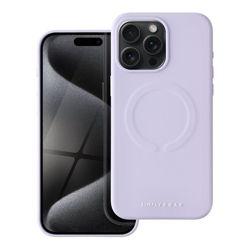 Apple iPhone 15 Pro Max Roar Leather magsafe husă spate (Mov)