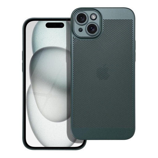 Apple iPhone 15 Plus Breezy perforat plastic husă spate (Verde)