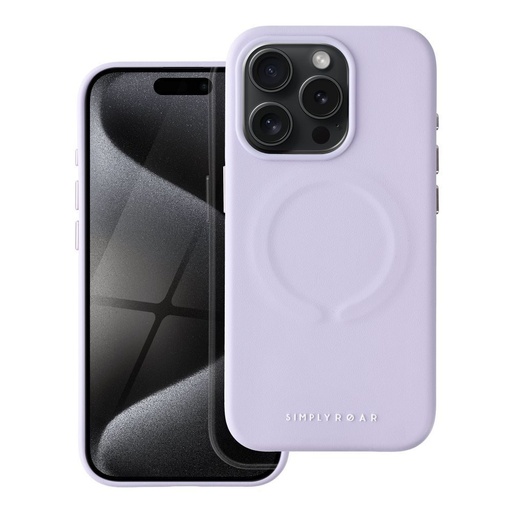 Apple iPhone 15 Pro Roar Leather magsafe husă spate (Mov)