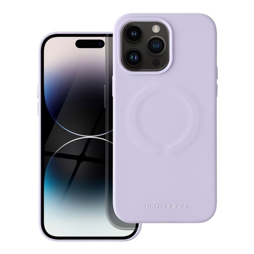 Apple iPhone 14 Pro Max Roar Leather magsafe husă spate (Mov)