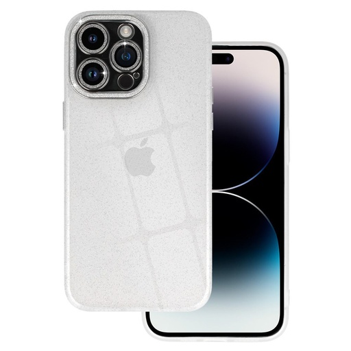 Apple iPhone 13 Pro liquid glitter camera husă spate (Transparent)