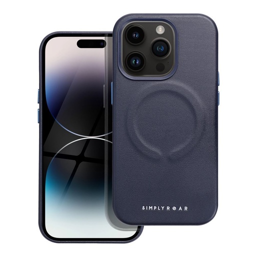 Apple iPhone 14 Pro Roar Leather magsafe husă spate (Albastru)