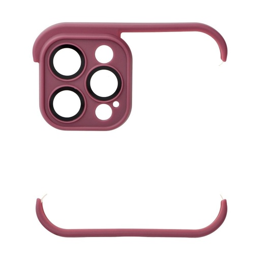 Apple iPhone 12 Pro Max Mini Bumpers husă cu protecție cameră cireașă