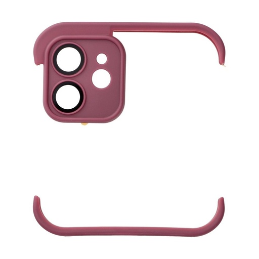 Apple iPhone 12 Mini Bumpers husă cu protecție cameră (Cireașă)