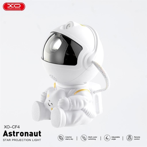XO CF4 Projektor lampă Astronaut, alb