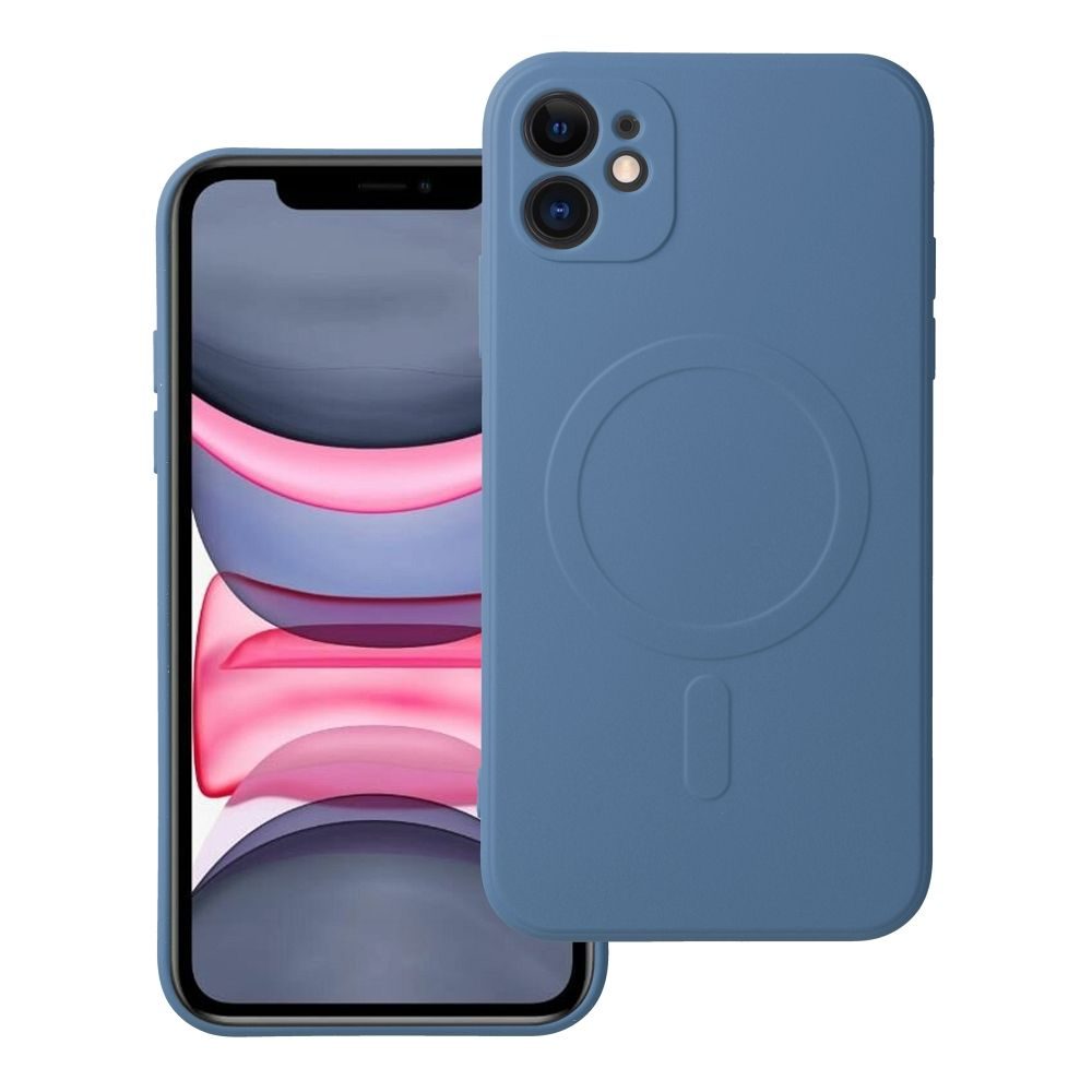 Apple iPhone 11 Silicone mag cover magsafe hátlap tok (Kék)