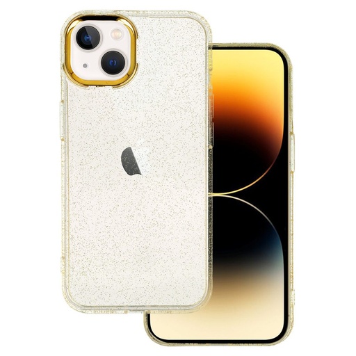 Apple iPhone 14 Glitter auriu silicon husă spate (Auriu)