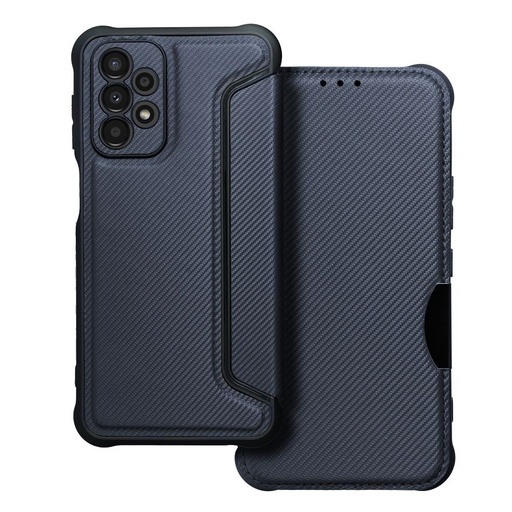Samsung Galaxy A23 5G Razor magnetic anti-șoc husă tip carte (Albastru)