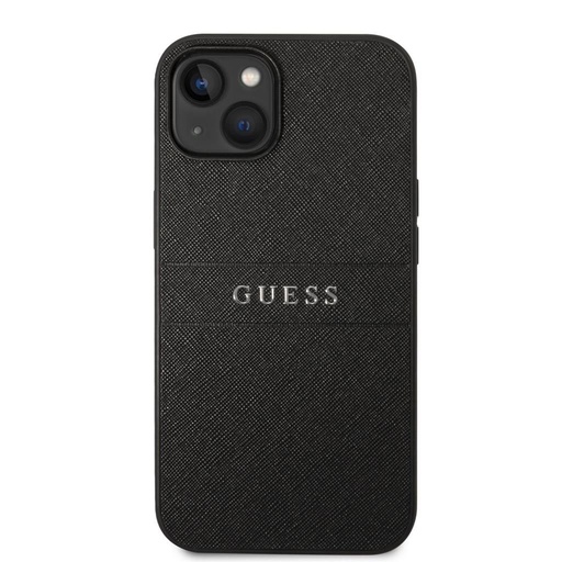 Apple iPhone 14 Guess PU Leather Saffiano husă (Negru) - GUHCP14SPSASBBK
