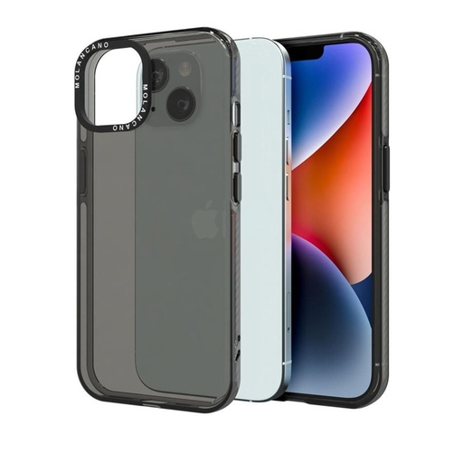 Apple iPhone 15 MOLAN CANO rainbow TPU MAGSAFE husă spate (Negru)