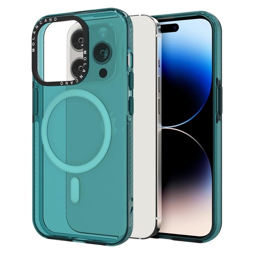 Apple iPhone 12 / iPhone 12 Pro MOLAN CANO rainbow TPU MAGSAFE husă spate (Verde)