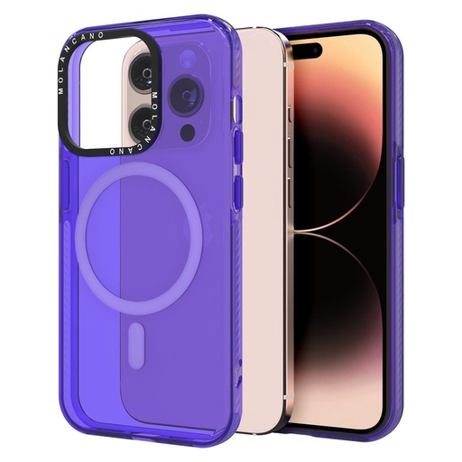 Apple iPhone 11 MOLAN CANO rainbow TPU MAGSAFE husă spate (Mov)