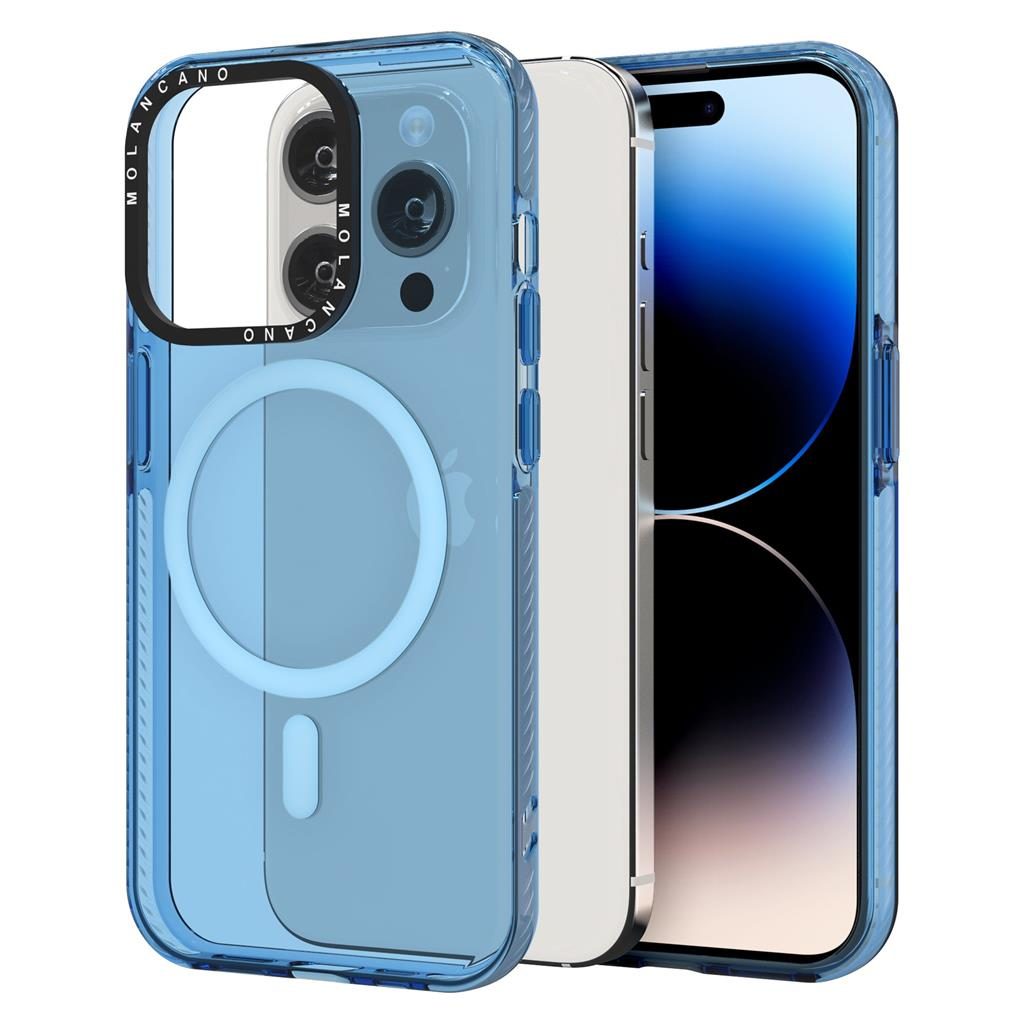 Apple iPhone 12 / iPhone 12 Pro MOLAN CANO rainbow TPU hátlap tok (Kék)