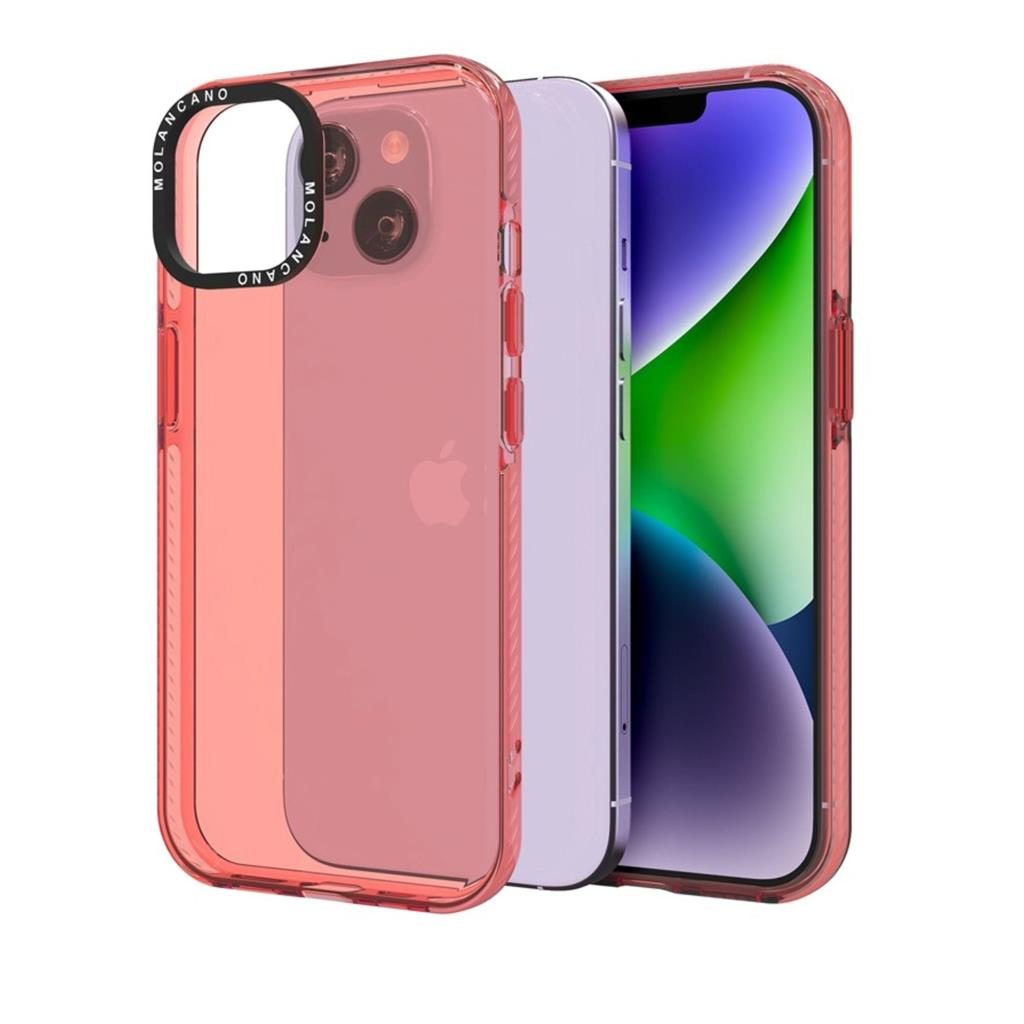 Apple iPhone 15 Plus MOLAN CANO rainbow TPU hátlap tok (Narancssárga)