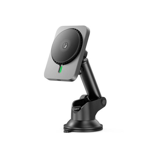 XO CX018 suport auto, fără fir cu încărcare, max 15W cu putere gri