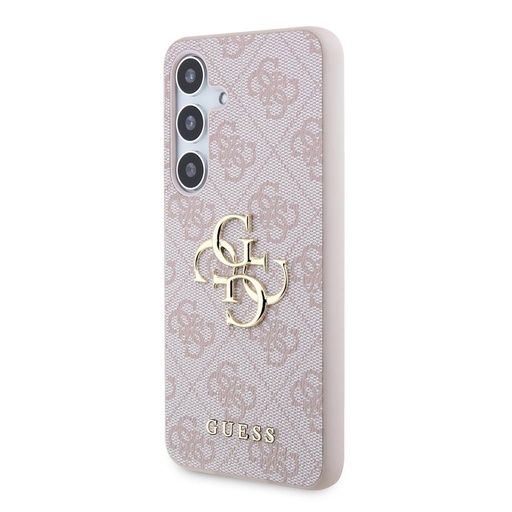 Samsung Galaxy S24+ Guess PU 4G Metal Logo husă (Roz) - GUHCS24M4GMGPI