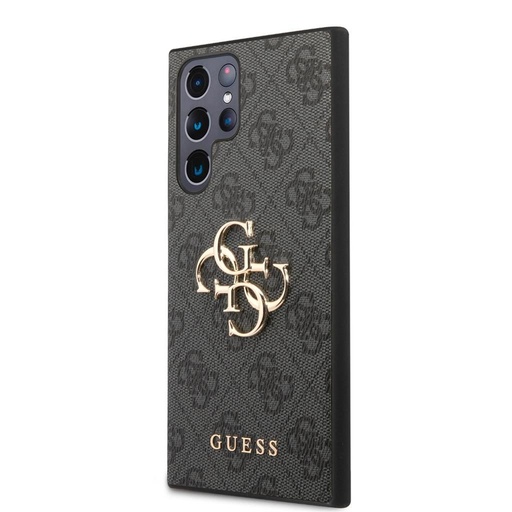 Samsung Galaxy S24 Ultra Guess PU 4G Metal Logo husă (Gri) - GUHCS24L4GMGGR